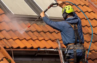 Démoussage et hydrofuge de toiture aux Gonds